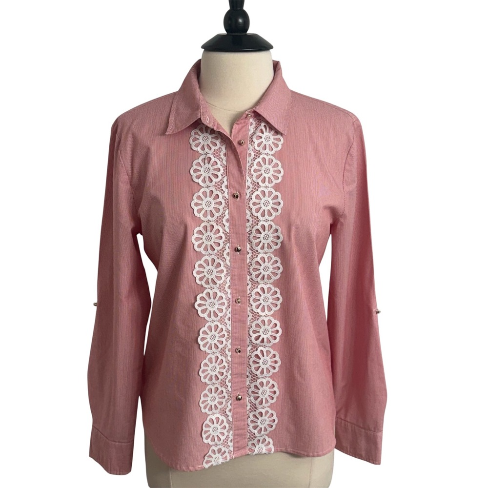 Marc New York Andrew Marc Women's Long‎ Sleeve Button Down Blouse